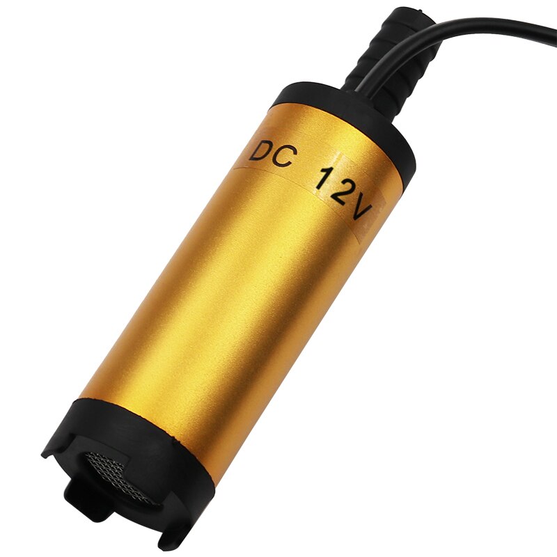 12V Diameter 38MM Electric Water Oil Car Camping Submersible Transfer Pump Aluminium Alloy