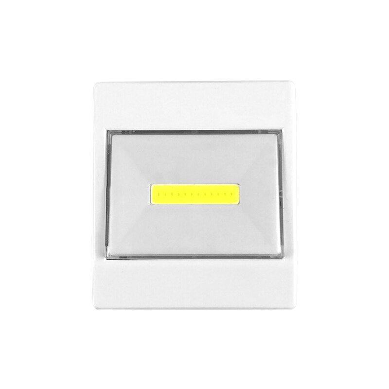 Ultra Bright COB LED Wall Light Night Lights Camp Lamp Battery Operated with Switch Magic Tape for Garage Closet Bedroom