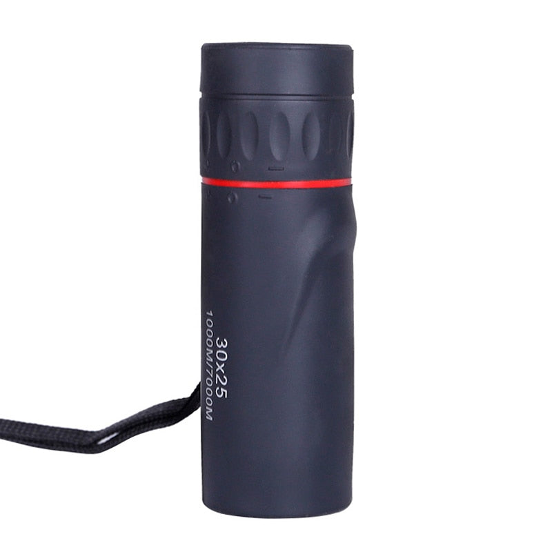 HD 30x25 Mini Portable Monocular Zooming Focus Optical Hunting Telescope Low Night Vision Outdoor Camping Hiking Tourism Scope