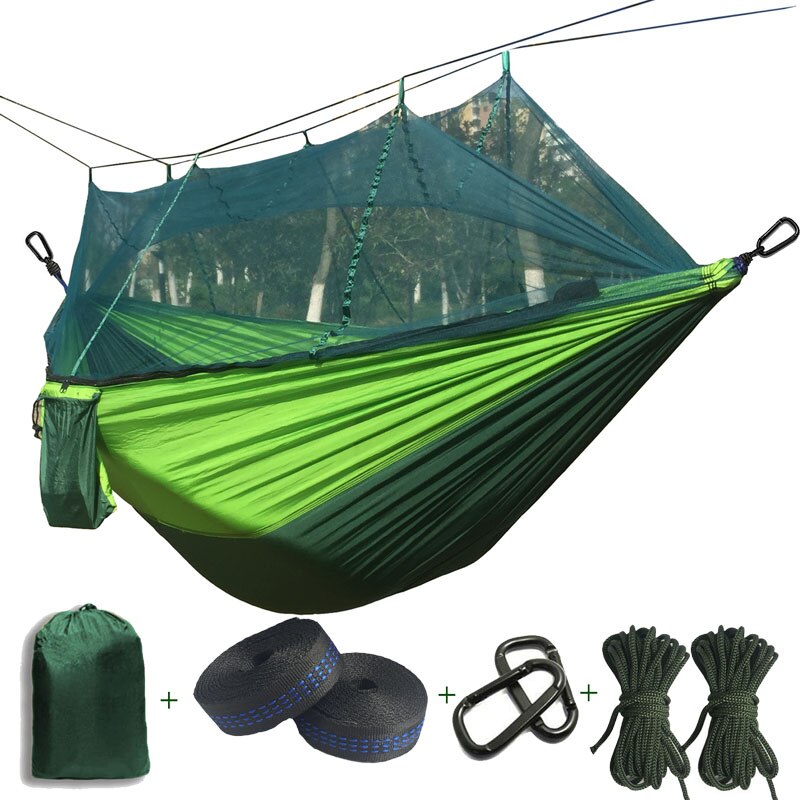 Ultralight Mosquito net Parachute Hammock with Anti-mosquito bites for Outdoor Camping Tent Using sleeping