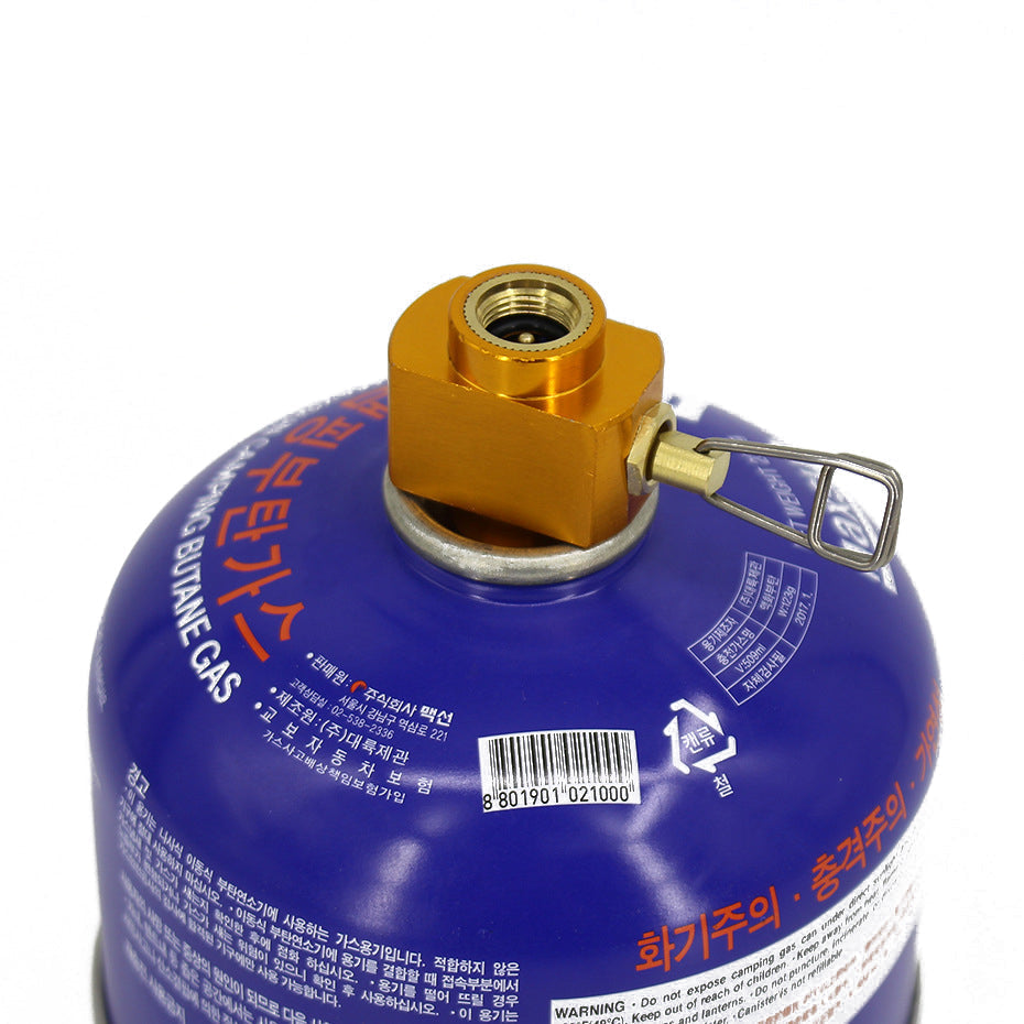 Outdoor Camping Stove Gas Charging Conversion Furnace Connector Accessory Cartridge Tank Gas filling Cylinder Refill Adapter