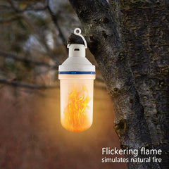 5V 108LEDs USB Two-way Flame Light Simulation Dynamic Emergency Light Home Atmosphere Lamp Outdoor Camping Emergency Flame Light