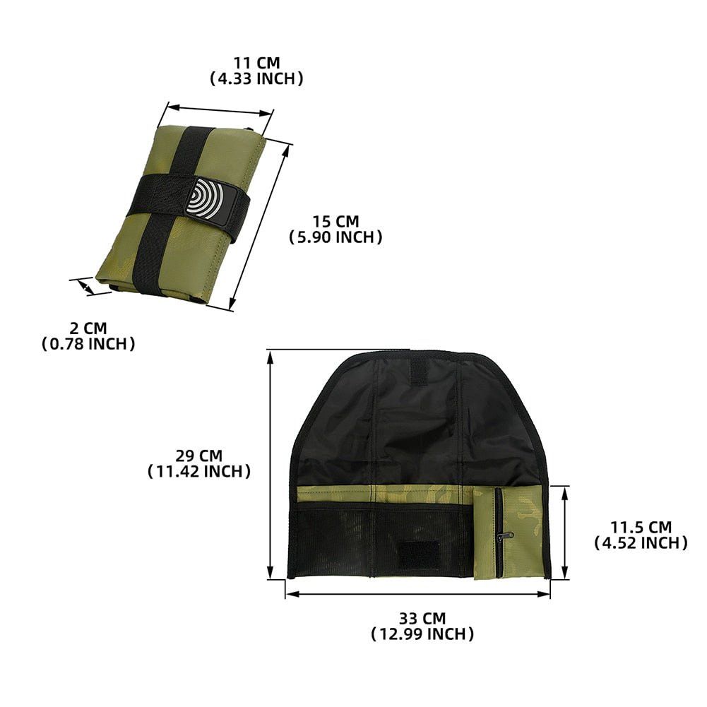 Bicycle Saddle Bag Toolkit Seat Cushion Pouch Lightweight Bicycle Saddlebag Folding Riding Cushion Bag Cycling Tail Rear Pannier