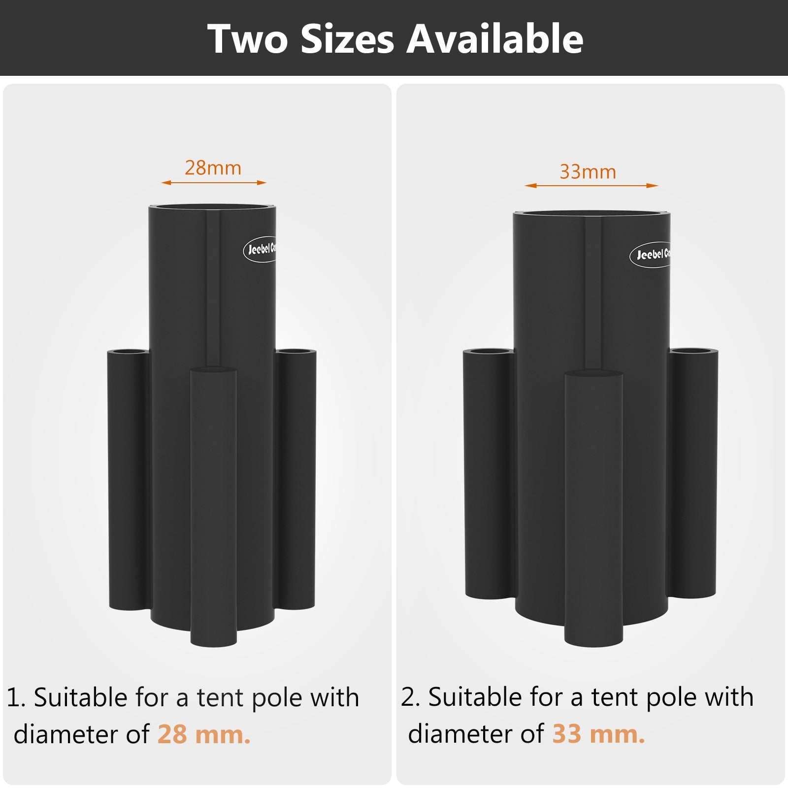 Rod Holders for Fixing Windproof Tent Poles Tarp Pole Nails Fixing Holders Canopy Base Fixtures Pegs