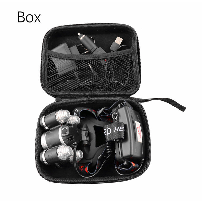 Rechargeable zoom led headlamp Fishing headlight Torch Hunting head lamp Camping Headlamp Flashlight head light