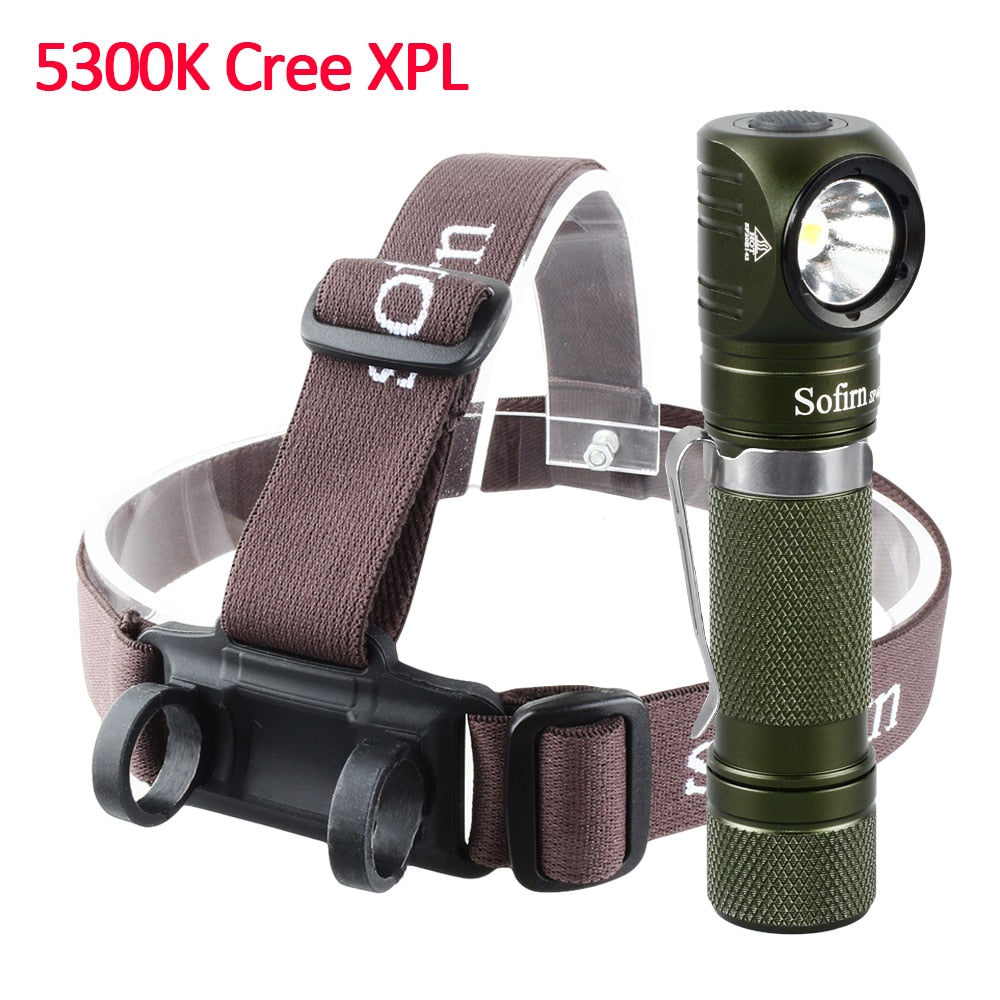 Headlamp LED XPL 18650 USB Rechargeable Head lamp 1200lm Bright Outdoor Fishing Headlight Magnet Tail Cap
