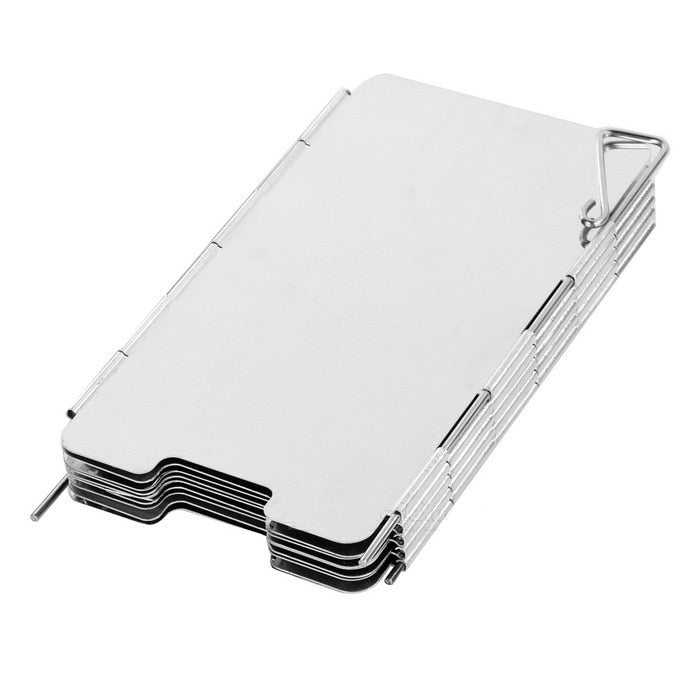Outdoor Camping Gas Stove 9 Windshield Ultra-light Stainless Steel Plate Hiking Supplies Camping Accessories Outdoor Cooking