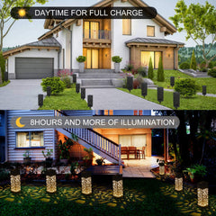Solar Lawn Light Decoration Garden Hollow Lawn Lamp Outdoor Soalr Garden Lights Pathway Light Waterproof led Solar Garden Lights