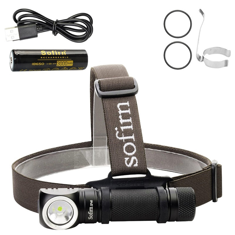 Headlamp LED XPL 18650 USB Rechargeable Head lamp 1200lm Bright Outdoor Fishing Headlight Magnet Tail Cap