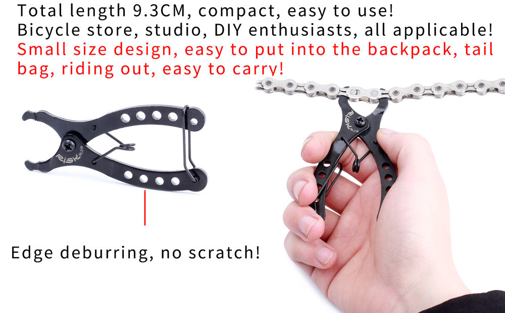Bike Mini Missing Chain Quick Link Tool Bicycle Plier Master Link Remover Connector Opener Lever with Free Chain Hook