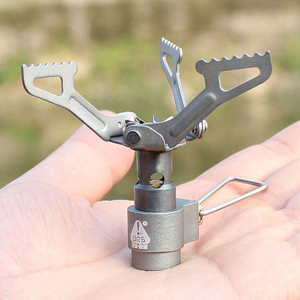 Camping Titanium Pot Outdoor Pot Marching BRS3000 Gas Stove Pure Titanium Tableware For Picnic Camping Cooking Set Hiking