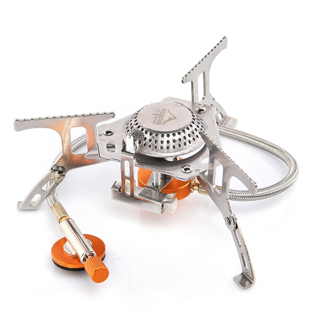 Camping Gas Stove Outdoor Tourist Burner Strong Fire Heater Tourism Cooker Survival Furnace Supplies Equipment Picnic