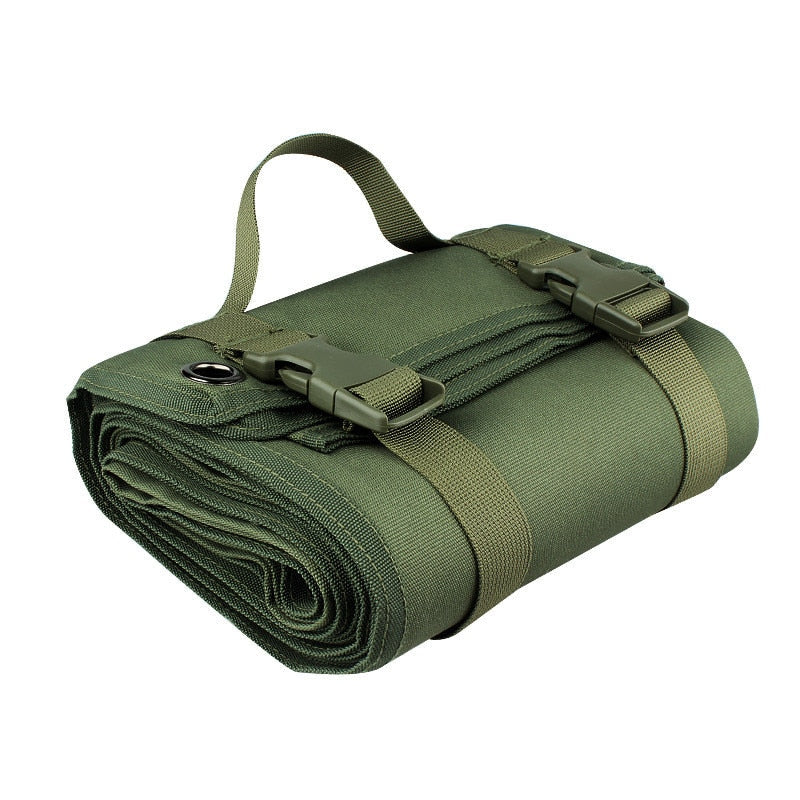 Tactical Shooting Mat Roll Up Training Shooters Pad Waterproof Nylon Folding Mat For Outdoor Hunting Camping Range Sniper