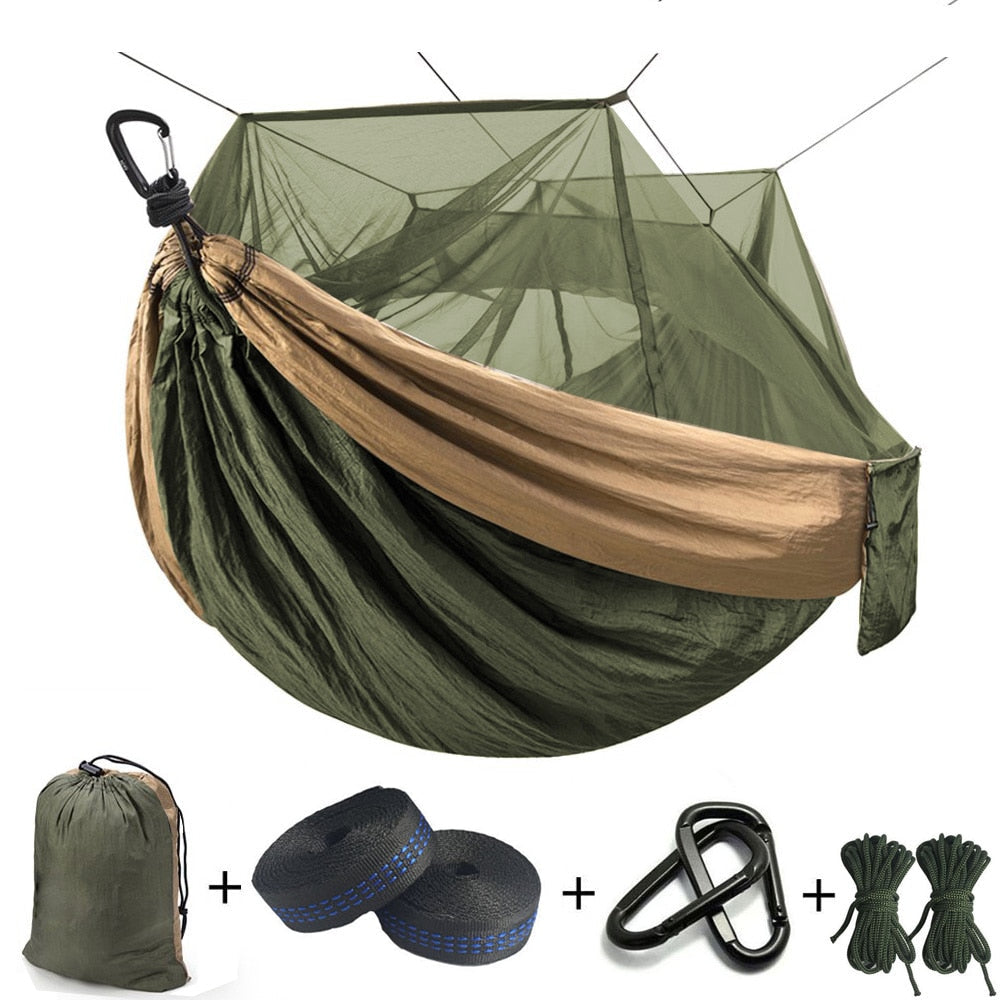 Ultralight Mosquito net Parachute Hammock with Anti-mosquito bites for Outdoor Camping Tent Using sleeping