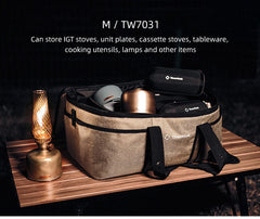 Camping Storage Bag picnic basket outdoor camping Lamps Gas Stove Gas Canister Pot carry bag storage sack Picnic Bag