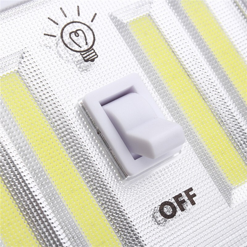 Battery Powered 4 COB LED Switch Night Light Wall Lamp For Kitchen Cabinet Garage Closet Camp Emergency Lamp