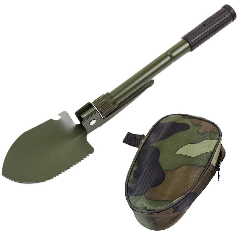 Multifunctional Military Folding Shovel Mini Garden Camping Shovels Outdoor Survival Pocket Tools Aluminium Alloy Handle