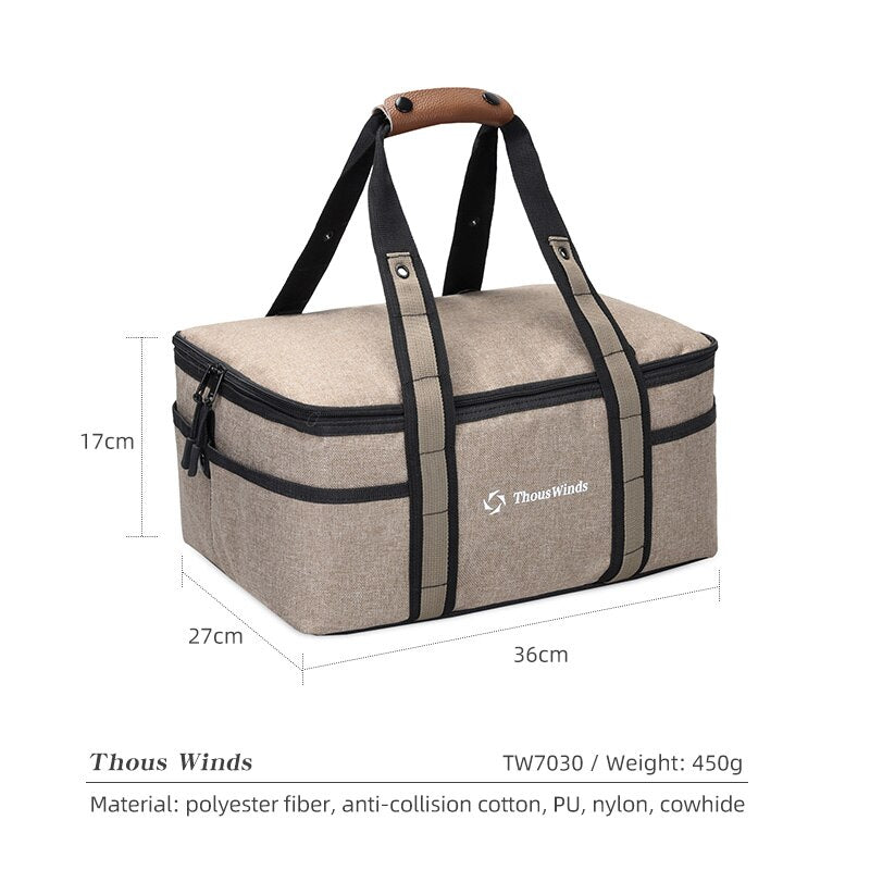 Camping Storage Bag picnic basket outdoor camping Lamps Gas Stove Gas Canister Pot carry bag storage sack Picnic Bag