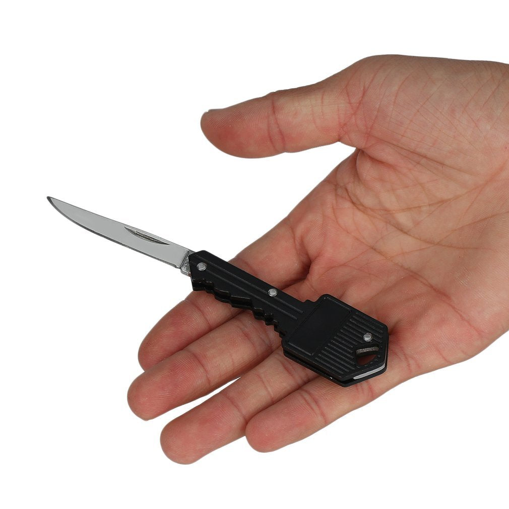 Multifunctional Outdoor Camping Hiking Tools Foldable Portable Size Mini Hunting Knife Survivcal Key Shape Knife Tools