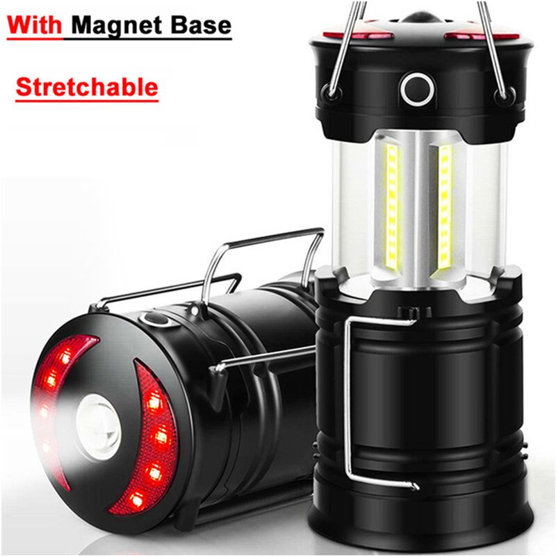 Portable Rechargeable Camping Lantern Flashlight 4 Modes Two Way Hook of Hanging Perfect for Working Camping Hiking Light