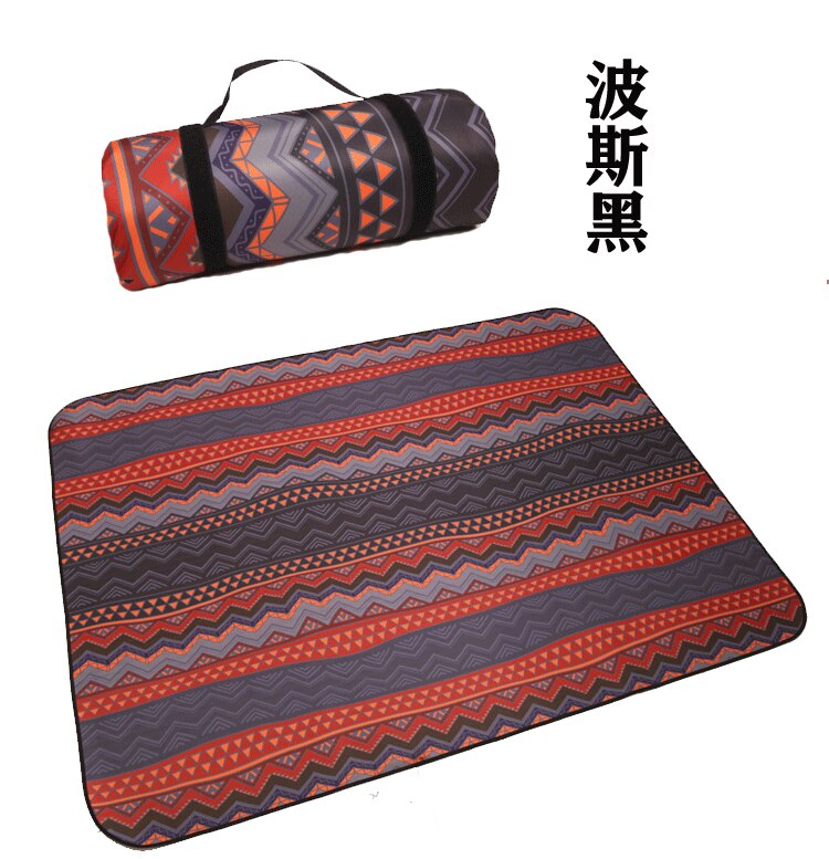 2Mx2M Outdoor Ethnic Camping Mat Thickened Outdoor Picnic Mat Picnic Cloth Floor Mat Portable Waterproof and Moisture-proof