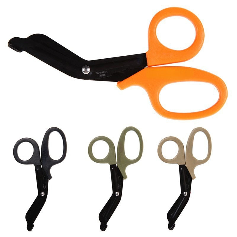Paramedic Medical EMT Emergency Scissors Bandage Cutter Outdoor Tactical Gear Paracord Pocket Tool Camping Hiking