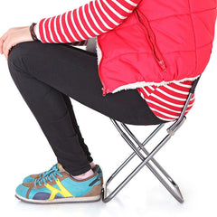 Outdoor Mini Foldable Aluminum Alloy Cloth Back Fishing Chair Portable Family Picnic Camping Stool