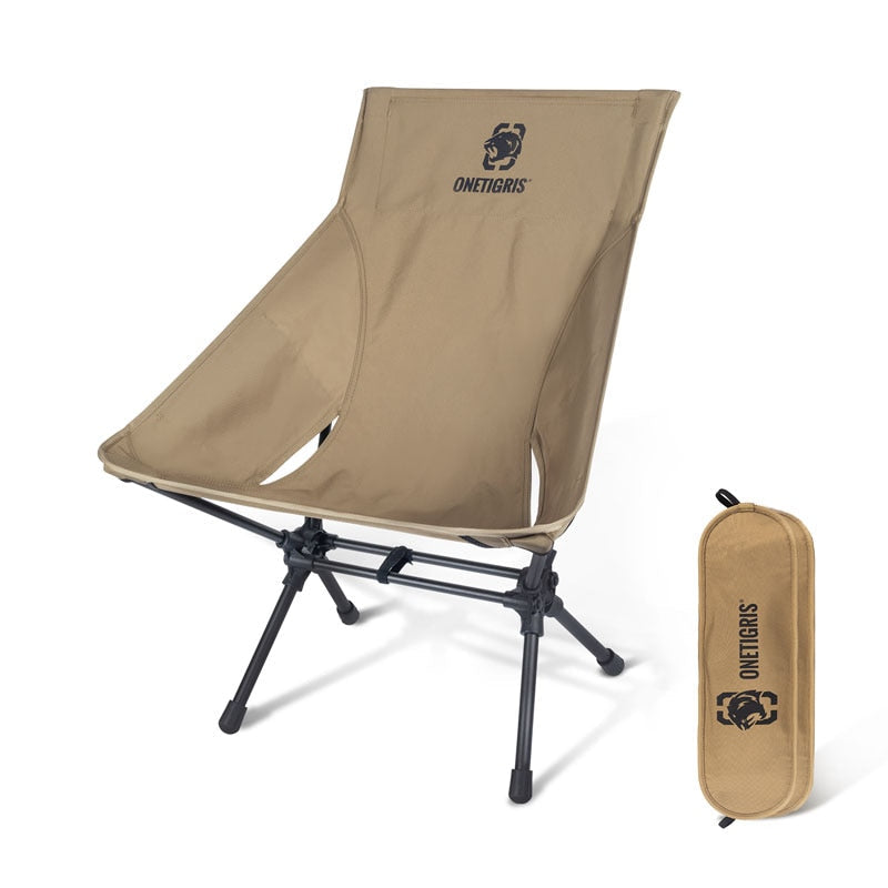 Portable Camping Chairs Outdoor High Back Chair For Fishing Trekking BBQ Parties Gardening Indoor Use