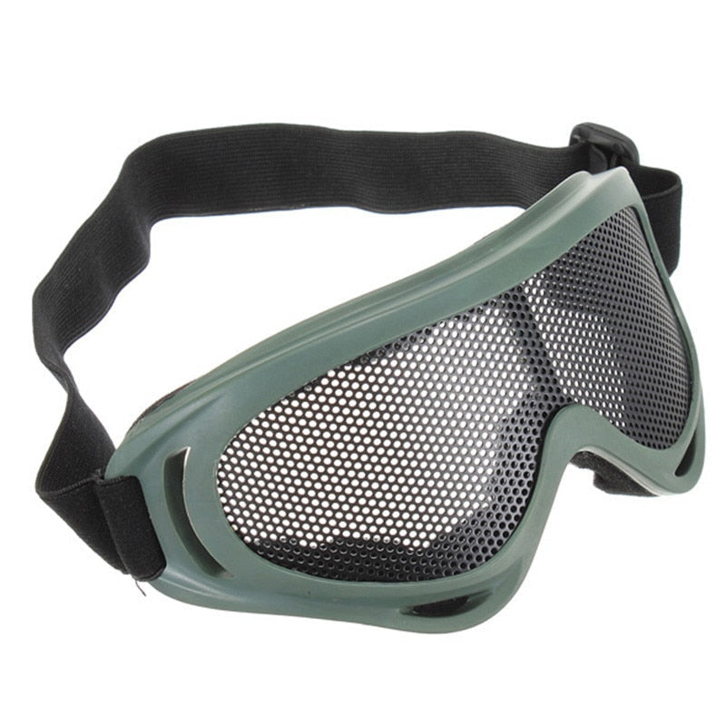 Outdoor Hiking Eyewear Airsoft Tactical Eye Protection Mask Metal Mesh Glasses Camping Hunting Safety Goggle