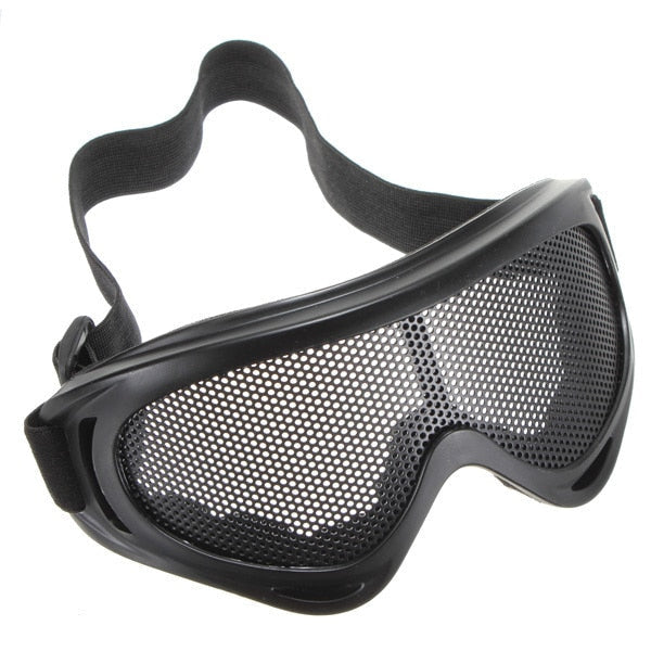 Outdoor Hiking Eyewear Airsoft Tactical Eye Protection Mask Metal Mesh Glasses Camping Hunting Safety Goggle