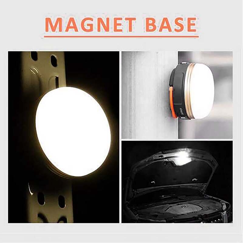 LED Camping Lantern Rechargeable Mini Rechargeable Tent Light USB Rechargeable For Emergency Outdoor Power Outage Hiking