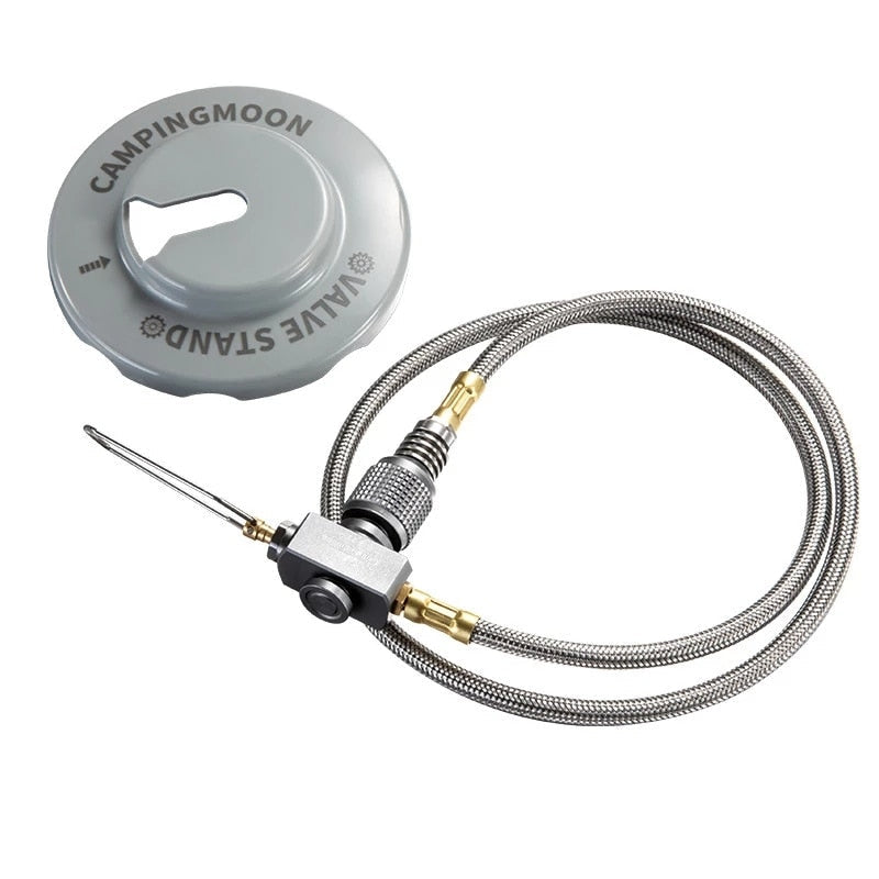 Camping Gas Canister Extent Hose Connector Outdoor Gas Stove with Valve And Adapter Camping Equipment Tank Adapter
