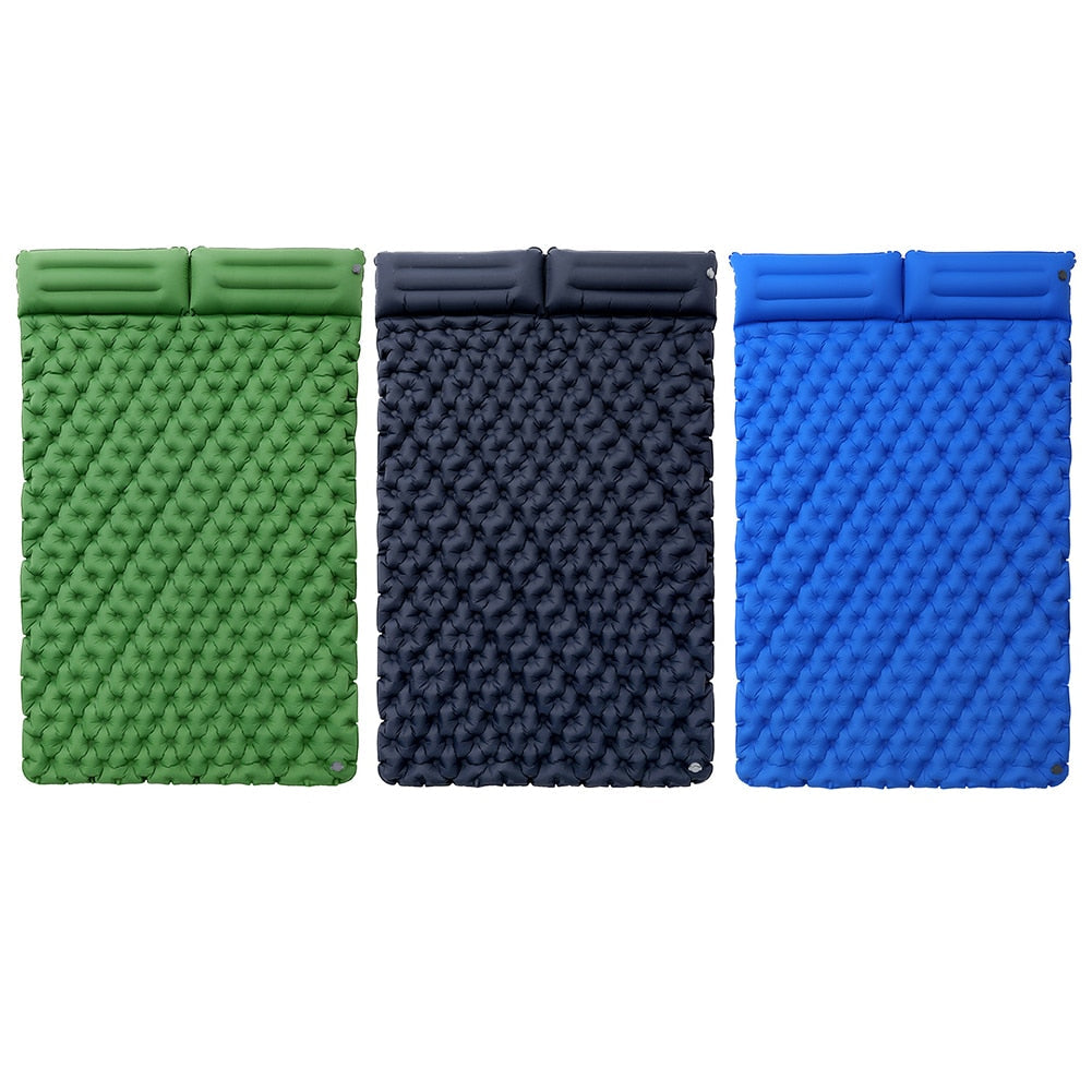 Waterproof Sleep Inflatable Mattress Outdoor Double Air Cushion Storage Bag Camping Folding Bed Ultralight Travel Hiking Mat