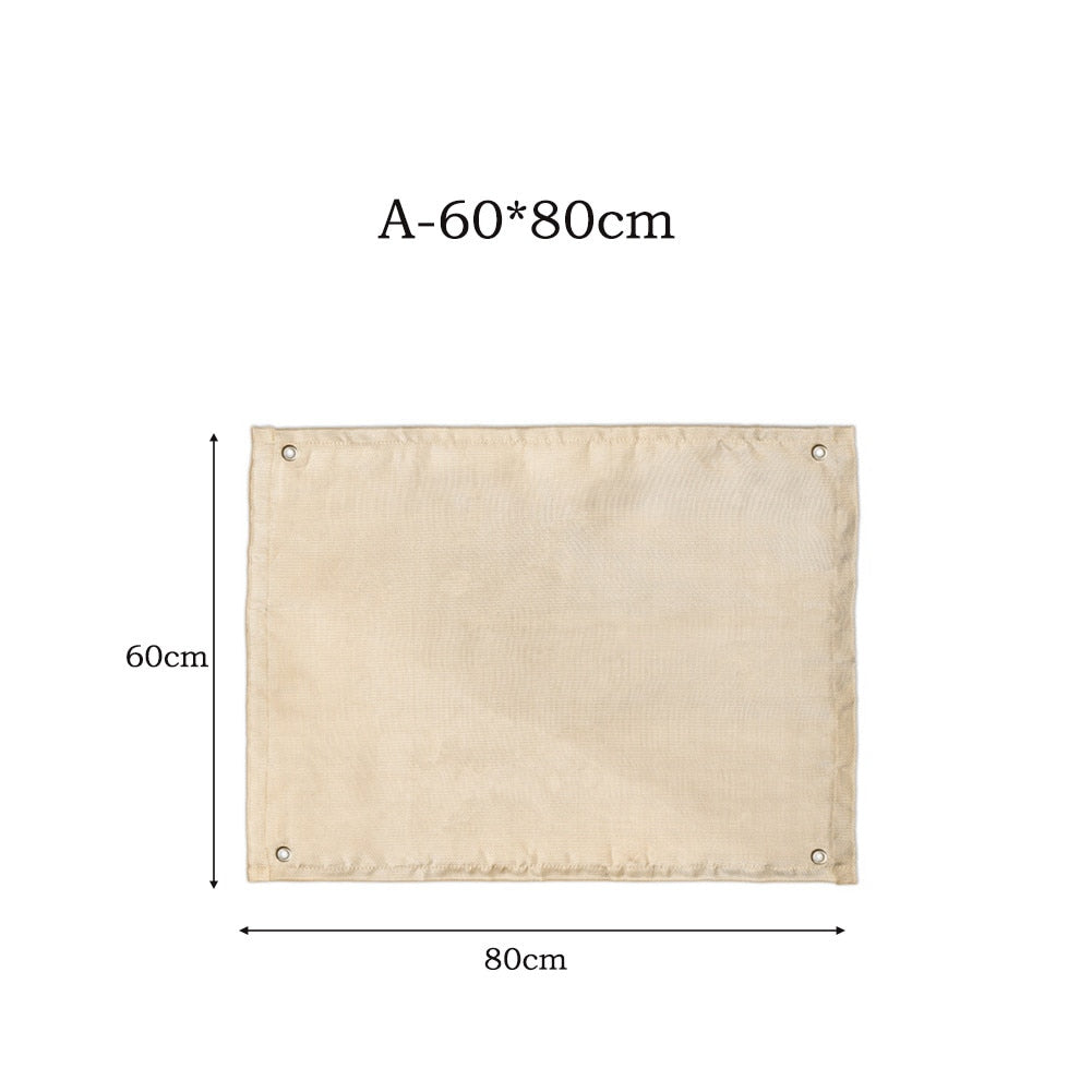 Camping Fireproof Cloth Flame Retardant Insulation Mat Blanket Glass Coated Heat Insulation Pad Outdoors Picnic Barbecue