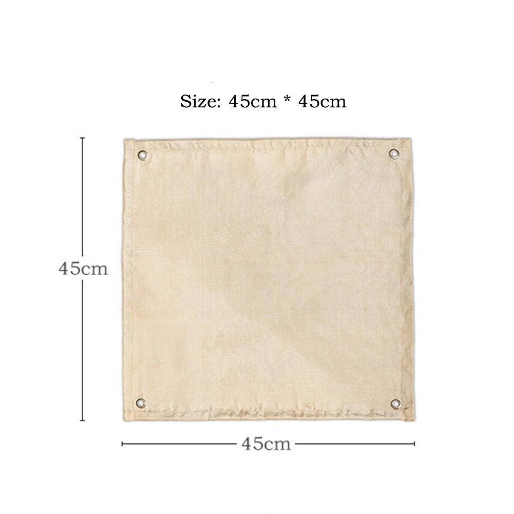 Camping Fireproof Cloth Flame Retardant Insulation Mat Blanket Glass Coated Heat Insulation Pad Outdoors Picnic Barbecue