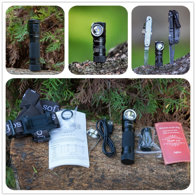 Headlamp LED XPL 18650 USB Rechargeable Head lamp 1200lm Bright Outdoor Fishing Headlight Magnet Tail Cap