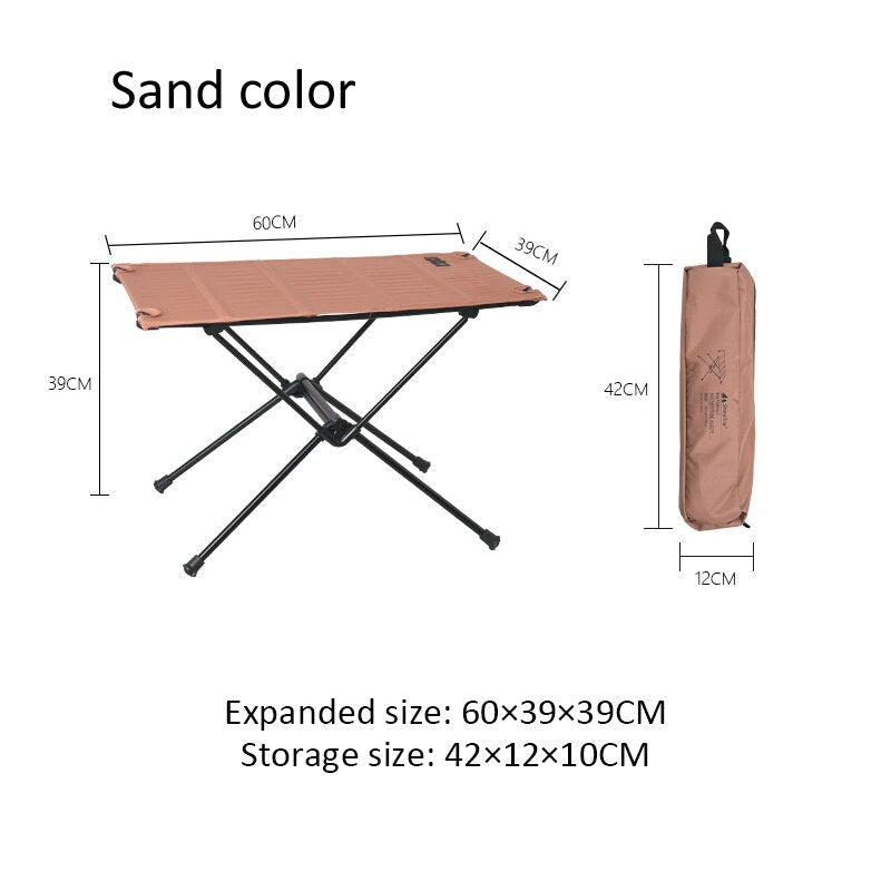 Outdoor folding table camping portable picnic table ultra light aluminum alloy self-driving barbecue table
