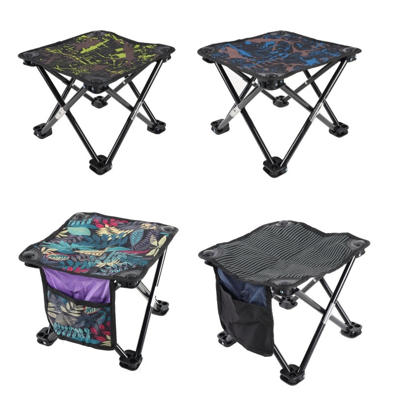 Outdoor Chair Camping Stool Folding Fishing Chair Conveniently Carry Seat Maximum Weight of 100KG