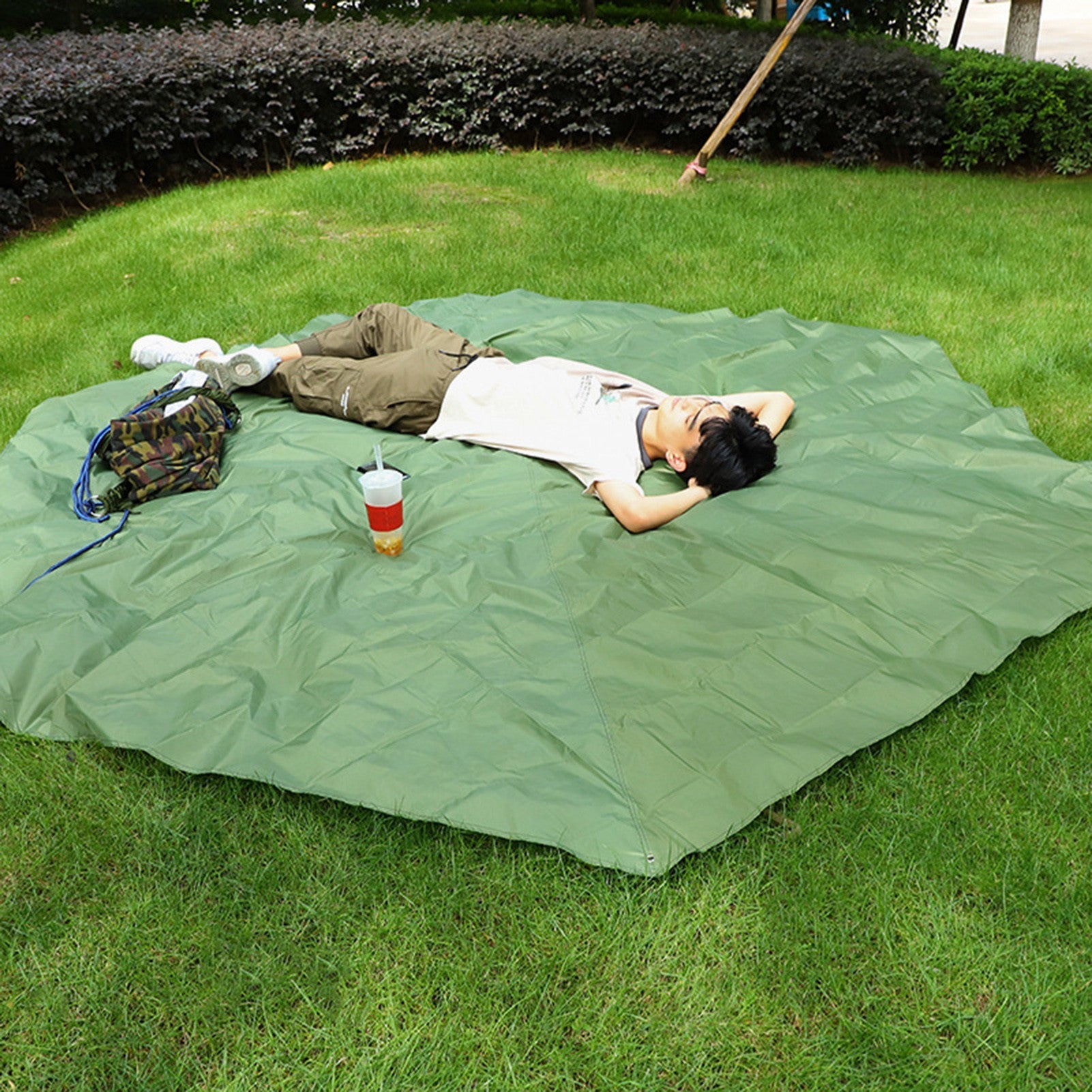 Outdoor Waterproof Camping Tarp Multifunctional Picnic Beach Mat Tent Footprint Tent Footprint Hexagonal Moisture-proof Pad