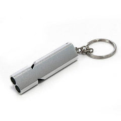 Outdoor safety emergency whistle Outdoor Camping Double Tube High Frequency Survival Whistle Self-defense Tools Self-help