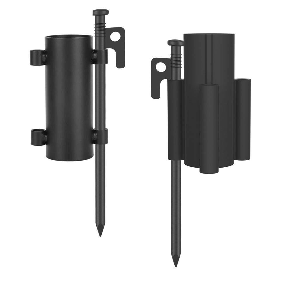 Rod Holders for Fixing Windproof Tent Poles Tarp Pole Nails Fixing Holders Canopy Base Fixtures Pegs