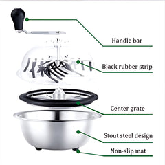 Greenzech Industrial Manual Bowl Leaf Trimmer 16"/19" – Stainless Steel Hydroponic Bud Trimming Machine
