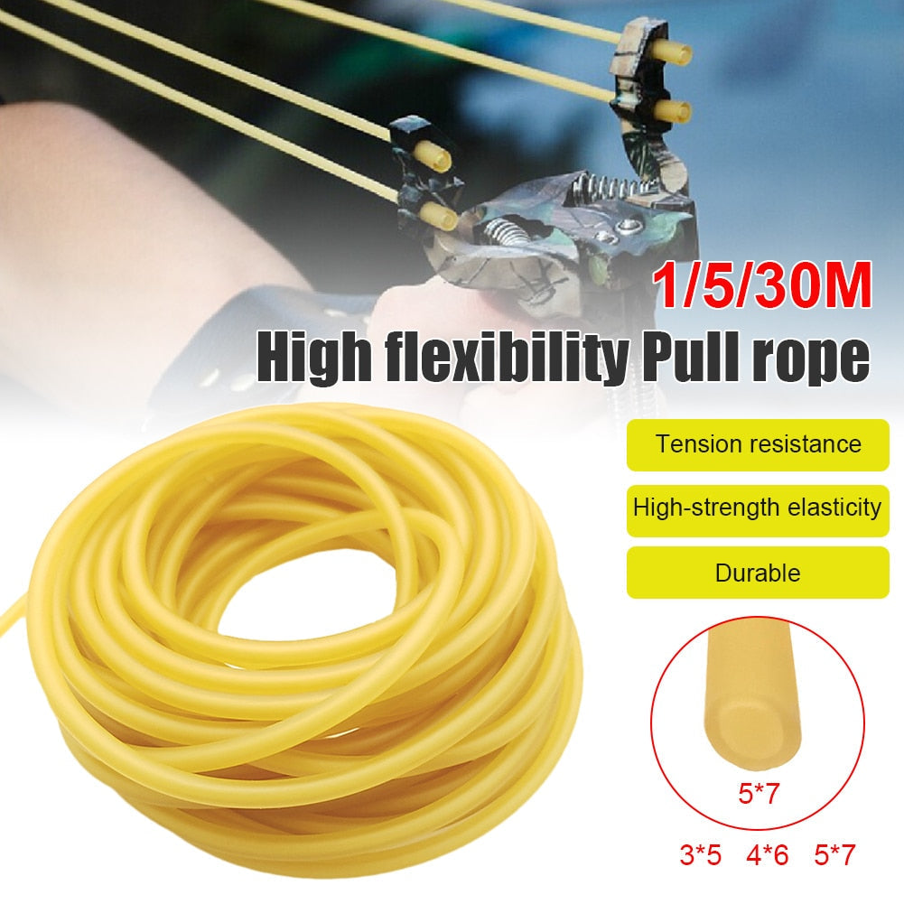 Natural Latex Rubber Tube Elastic Slingshots Catapults Tube Band For Camping Shooting Slingshot Catapult Accessories
