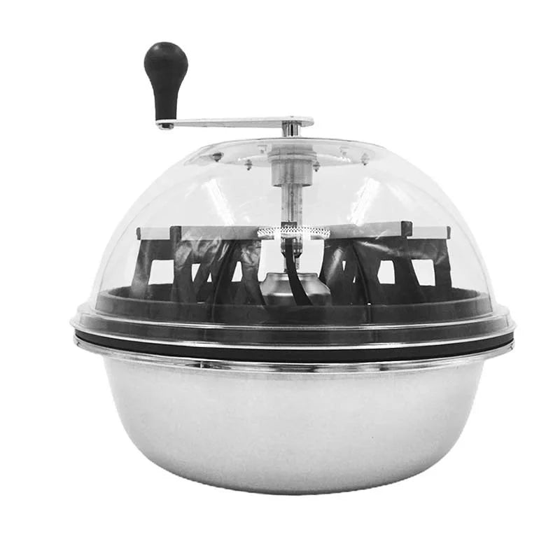 Greenzech Stainless Steel Bowl Leaf Trimmer 16"/19"/24" – Hand-Actuated Hydroponic Bud Trimming Machine for Herbs & Flowers