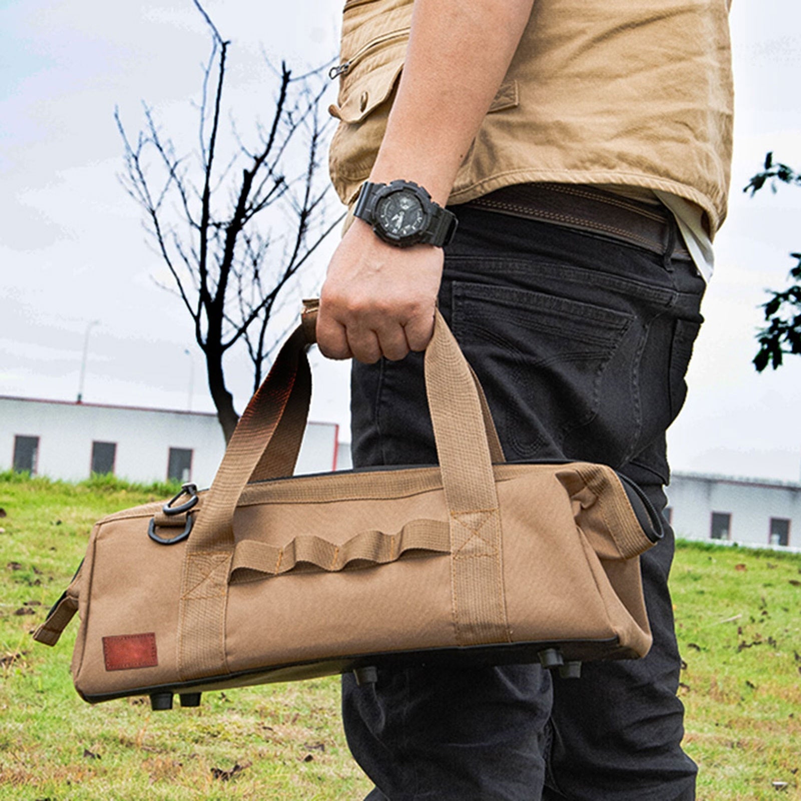 Tool Storage Bag Multiple Purpose Carry Bag Large Capacity Camping Accessories Tool Bag Sundry Box Outdoor Tent Peg Nails Bags
