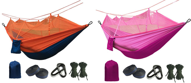 Ultralight Mosquito net Parachute Hammock with Anti-mosquito bites for Outdoor Camping Tent Using sleeping