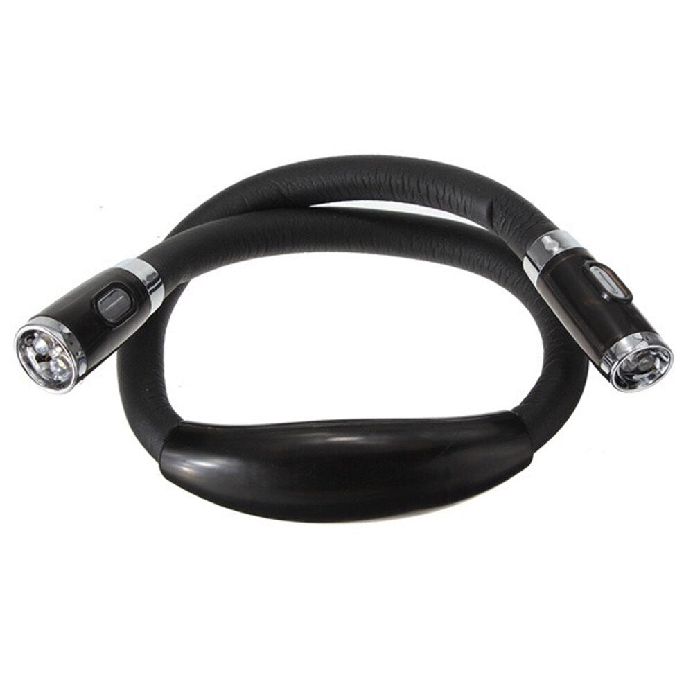 Convenient Flexible Handsfree Led Neck Hug light Book Reading Lamp Novelty Led Night Flash light Camping light