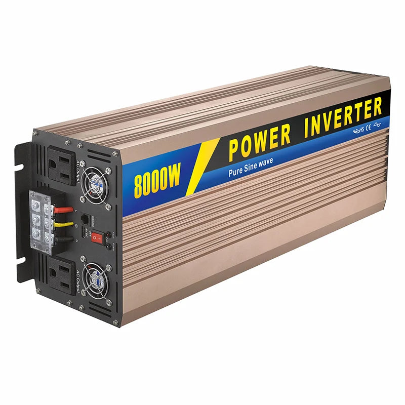 GreenZech DM 8000 Pro | 8000W Continuous 16000W Peak | Pure Copper Coil Industrial Inverter | 12V 24V 48V to 110V 220V