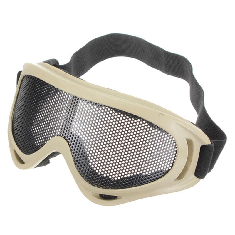 Outdoor Hiking Eyewear Airsoft Tactical Eye Protection Mask Metal Mesh Glasses Camping Hunting Safety Goggle