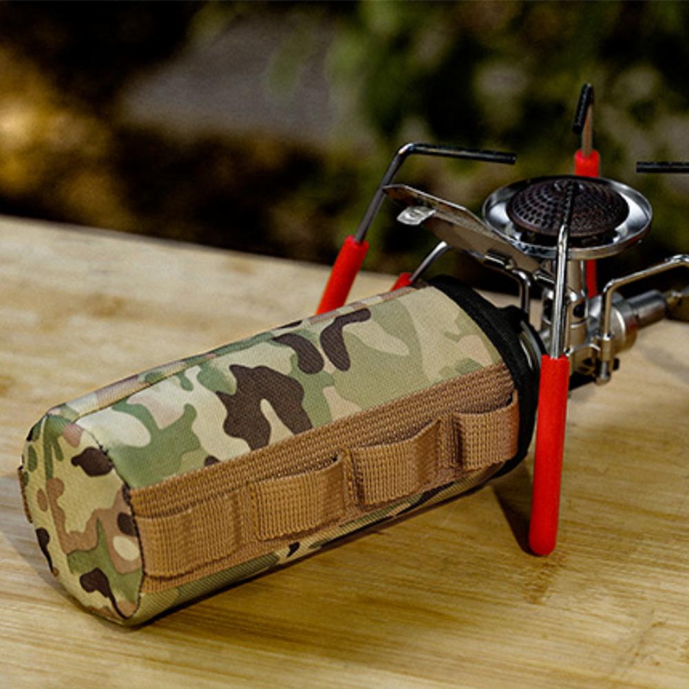 Ultralight Outdoor Camouflage Camping Gas Tank Protect Cover Air Bottle Protective Case Tool Camping Equipment